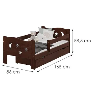 Obrazek Łóżko Mikołaj 80/160 Orzech