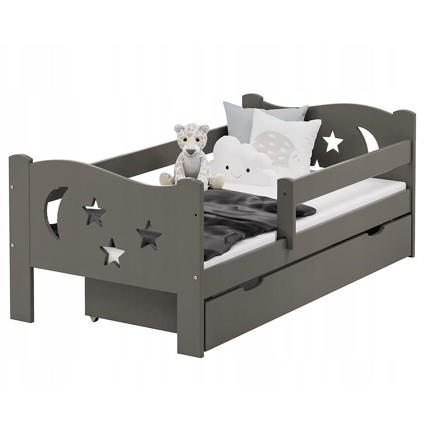 Łóżko Mikołaj 80/140 Mat Szary