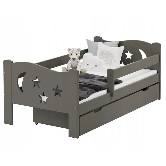 Obrazek Łóżko Mikołaj 80/140 Mat Szary