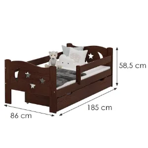 Obrazek Łóżko Mikołaj 80/180 Orzech