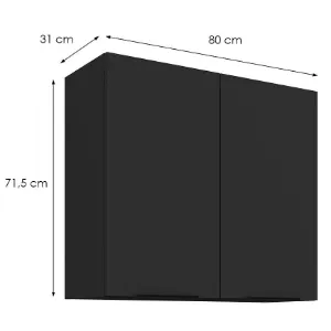 Obrazek Szafka Kuchenna Aria-Bl/Bl Anti Fingerprint 80g-72 2f