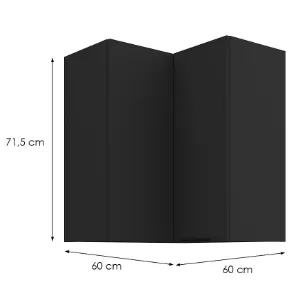 Obrazek Szafka Kuchenna Aria-Bl/Bl Anti Fingerprint 60x60 Gn-72 2f (90°)