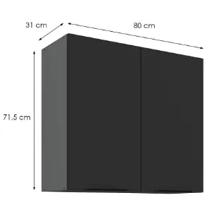Obrazek Szafka Kuchenna Aria-Bl/Ant Anti Fingerprint 80g-72 2f