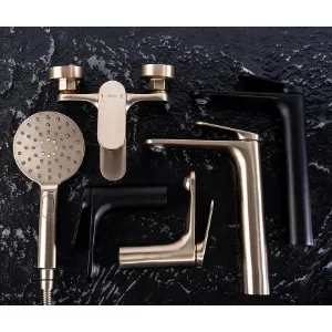 Obrazek Bateria umywalkowa wysoka Rea Marco czarna