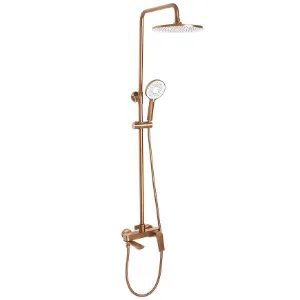 Obrazek Zestaw prysznicowy Rea Avalon miedź szczotkowana