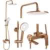 Obrazek Zestaw prysznicowy Rea Avalon miedź szczotkowana