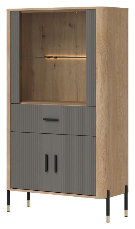 Witryna niska Dante DT12 szary