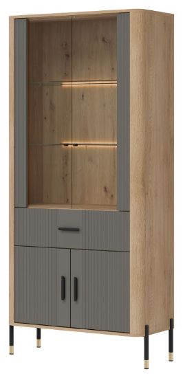 Obrazek Witryna wysoka DANTE DT14 szary