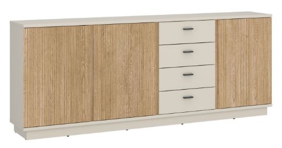 Obrazek Komoda trzydrzwiowa z szufladami 3D4S Mosano LUSK103