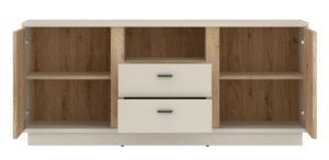 Obrazek Komoda RTV dwudrzwiowa z szufladami Mosano LUSF101