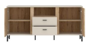 Obrazek Komoda RTV dwudrzwiowa z szufladami Mosano LUSF101