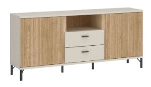 Obrazek Komoda RTV dwudrzwiowa z szufladami Mosano LUSF101