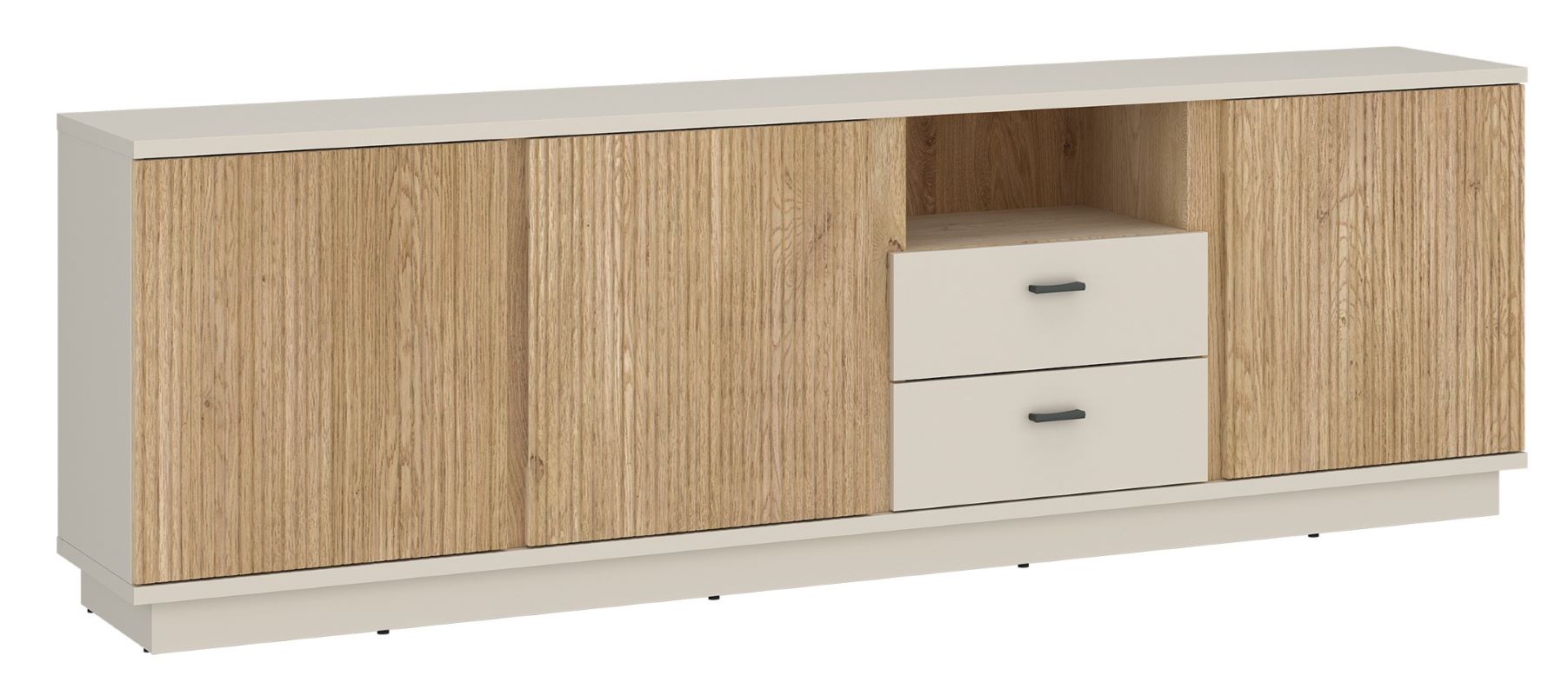 Komoda RTV trzydrzwiowa z szufladami Mosano LUSF102