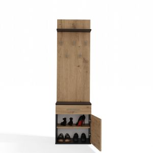 Obrazek Wieszak Holmes antracyt/dąb artisan