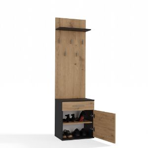 Obrazek Wieszak Holmes antracyt/dąb artisan