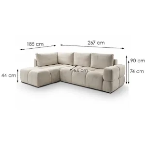 Obrazek Narożnik z funkcją spania Taremi Vinci 28 uniwersalny