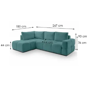 Obrazek Narożnik z funkcją spania Taremi Vinci 87 uniwersalny