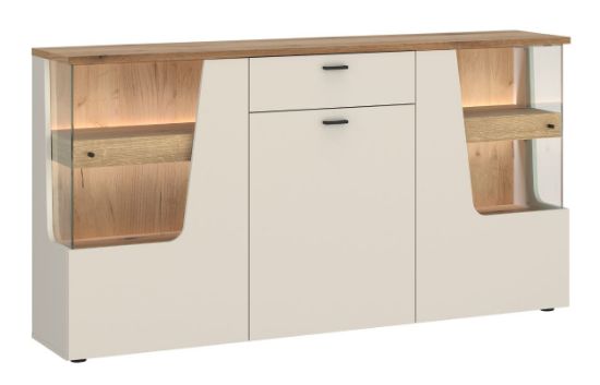 Obrazek Komoda trzydrzwiowa z szufladą Cut Out CTUK01