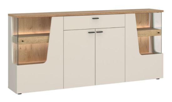 Obrazek Komoda czterodrzwiowa z szufladą Cut Out CTUK02