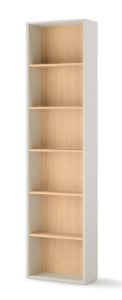Obrazek Regał wąski Woow WO-05 szampański/dąb vincenza bielona