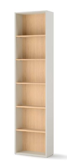 Obrazek Regał wąski Woow WO-05 szampański/dąb vincenza bielona