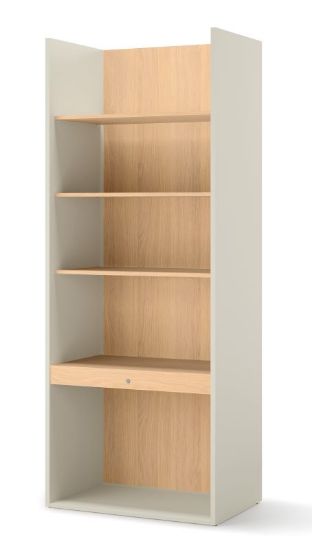 Obrazek Regał szeroki Woow WO-04 szampański/dąb vincenza bielona