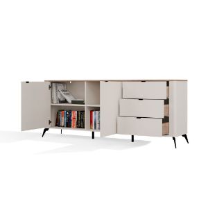 Obrazek Komoda 2D3S Arbor Kaszmir Beż/Dąb Castello