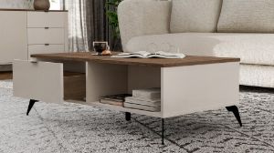 Obrazek Stolik kawowy 2S Arbor Kaszmir Beż/Dąb Castello