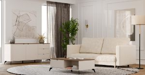 Obrazek Stolik kawowy 2S Arbor Kaszmir Beż/Dąb Castello