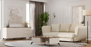 Obrazek Stolik kawowy 2S Arbor Kaszmir Beż/Dąb Castello