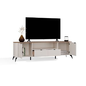 Obrazek Szafka RTV 2D2S Arbor Kaszmir Beż/Dąb Castello