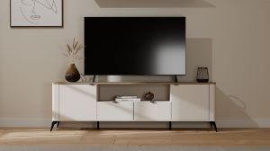 Obrazek Szafka RTV 2D2S Arbor Kaszmir Beż/Dąb Castello