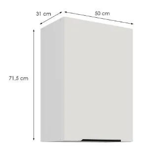 Obrazek Szafka Kuchenna Aria-Wh/Wh Anti Fingerprint 50g-72 1f