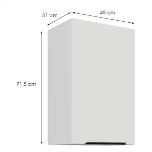 Obrazek Szafka Kuchenna Aria-Wh/Wh Anti Fingerprint 45g-72 1f