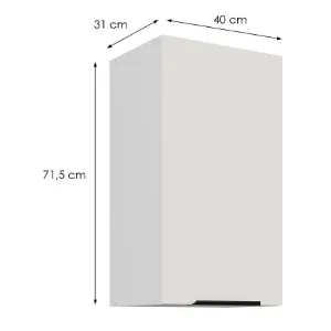 Obrazek Szafka Kuchenna Aria-Wh/Wh Anti Fingerprint 40g-72 1f