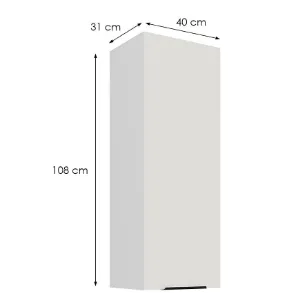 Obrazek Szafka Kuchenna Aria-Wh/Wh Anti Fingerprint 40g-108 1f