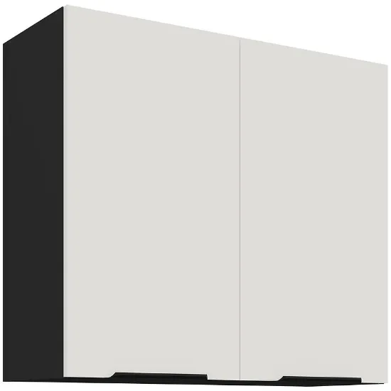 Obrazek Szafka Kuchenna Aria-Wh/Bl Anti Fingerprint 80g-72 2f