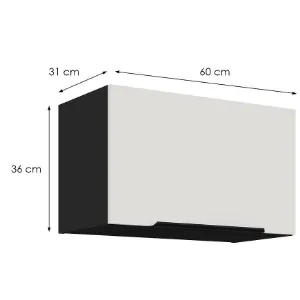 Obrazek Szafka Kuchenna Aria-Wh/Bl Anti Fingerprint 60gu-36 1f