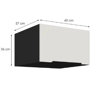 Obrazek Szafka Kuchenna Aria-Wh/Bl Anti Fingerprint 60 Nagu-36 1f