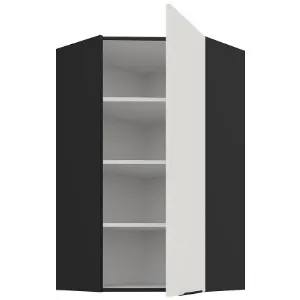 Obrazek Szafka Kuchenna Aria-Wh/Bl Anti Fingerprint 60x60 Gn-108 1f (45°)