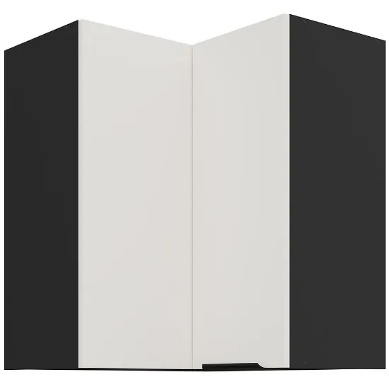 Obrazek Szafka Kuchenna Aria-Wh/Bl Anti Fingerprint 60x60 Gn-72 2f (90°)