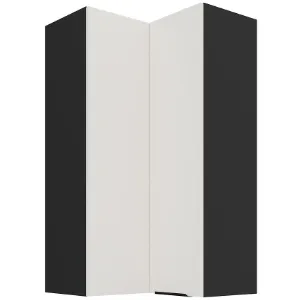 Obrazek Szafka Kuchenna Aria-Wh/Bl Anti Fingerprint 60x60 Gn-108 2f (90°)