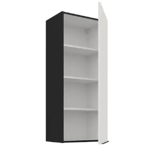 Obrazek Szafka Kuchenna Aria-Wh/Bl Anti Fingerprint 45g-108 1f
