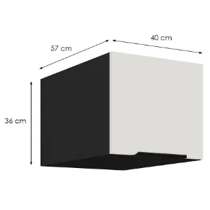 Obrazek Szafka Kuchenna Aria-Wh/Bl Anti Fingerprint 40 Nagu-36 1f