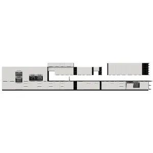 Obrazek Szafka Kuchenna Aria-Wh/Bl Anti Fingerprint 30g-72 1f