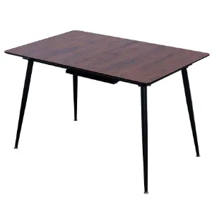 Obrazek Stół Rozkładany Remy 120/160x80 12526 Dąb 8078-75/Czarny