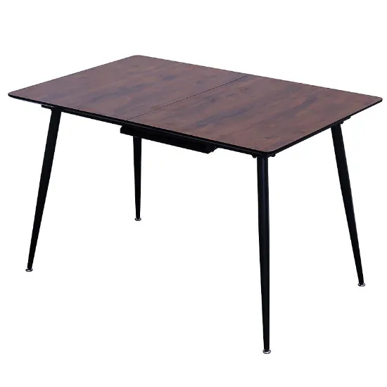 Obrazek Stół Rozkładany Remy 120/160x80 12526 Dąb 8078-75/Czarny