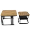 Obrazek Zestaw Stolików Pmc-2508 Naturalny/Czarny