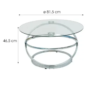 Obrazek Stolik Pmc-24015 Chrom/Szkło