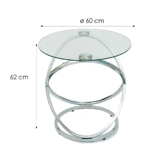 Obrazek Stolik Pmc-24016 Chrom/Szkło